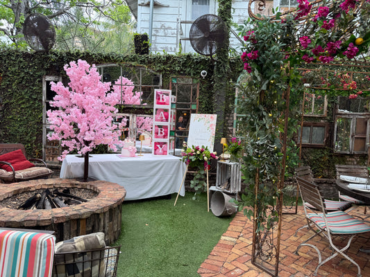 Baby Shower with Fresh Flowers