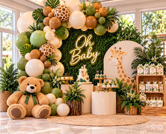 Decoración Safari Oh Baby - Marcela Floral Design